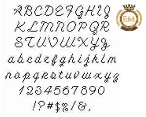 Cross Stitch Cursive