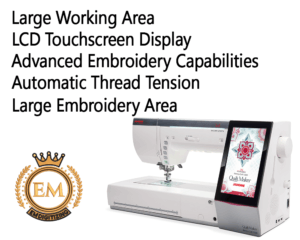 Janome Horizon MC 15000 Sewing, Embroidery, And Quilting Machine Features
