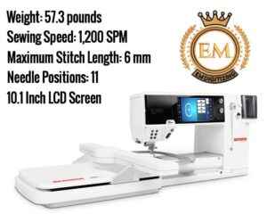 Bernina 880 PLUS Crystal Edition Specifications