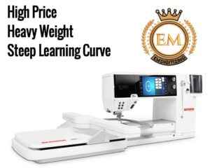 Bernina 880 PLUS Crystal Edition Cons