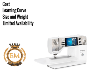 Bernina 790 Plus Crystal Edition Cons