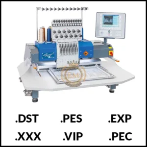 Accepts All Industry Embroidery Codes