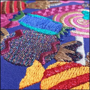 Enhancing Designs with Metallic Threads