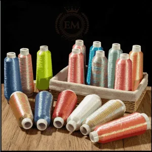 Smooth metallic thread