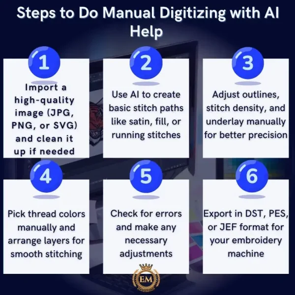 Steps to Do Manual Digitizing with AI Help