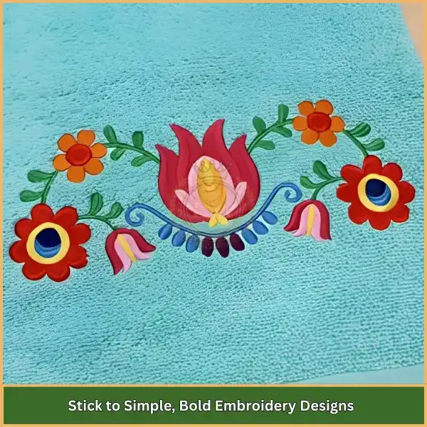 Stick to Simple, Bold Embroidery Designs