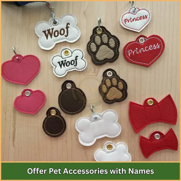 Offer Pet Accessories with Names