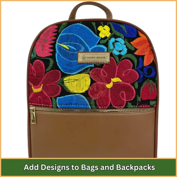 Add Designs to Bags and Backpacks