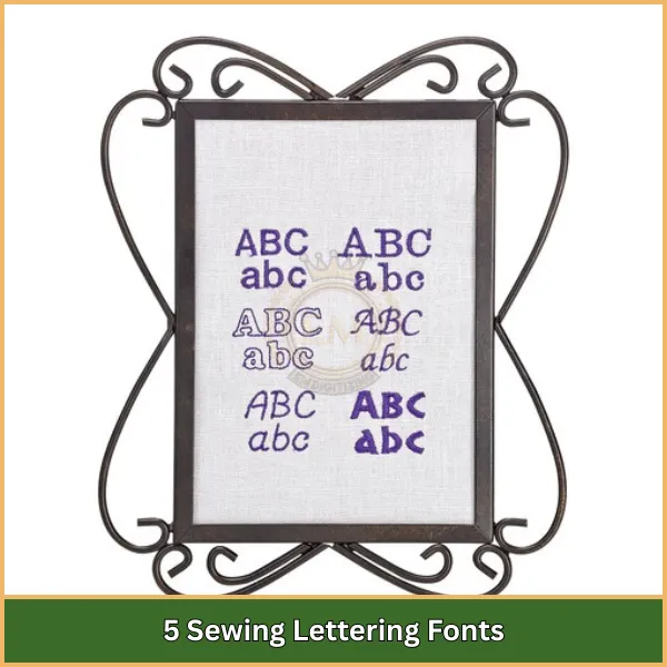 5 Sewing Lettering Fonts