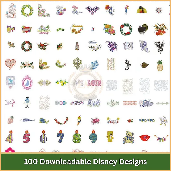 6. 100 Downloadable Disney Designs