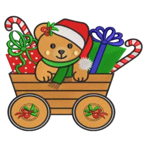 Conception de broderie gratuite de Noël d'ours