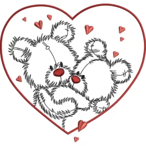 Motif de broderie gratuit de Noël d'ours