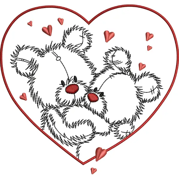 Bear Christmas Free Embroidery Design