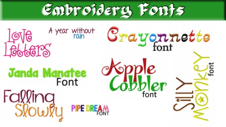 Embroidery Fonts