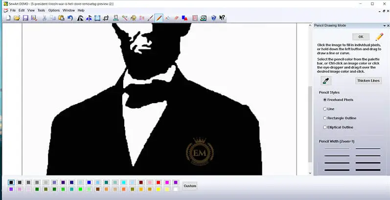 Cómo convertir archivos JPG a PES para bordary 6 Color Reduce