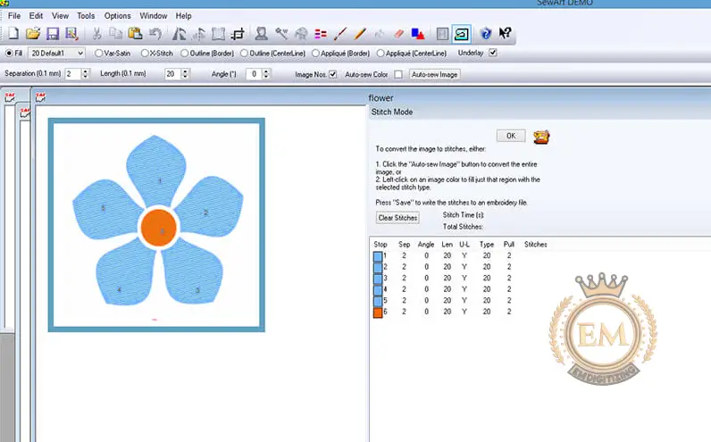 SewArt Software Mode 2