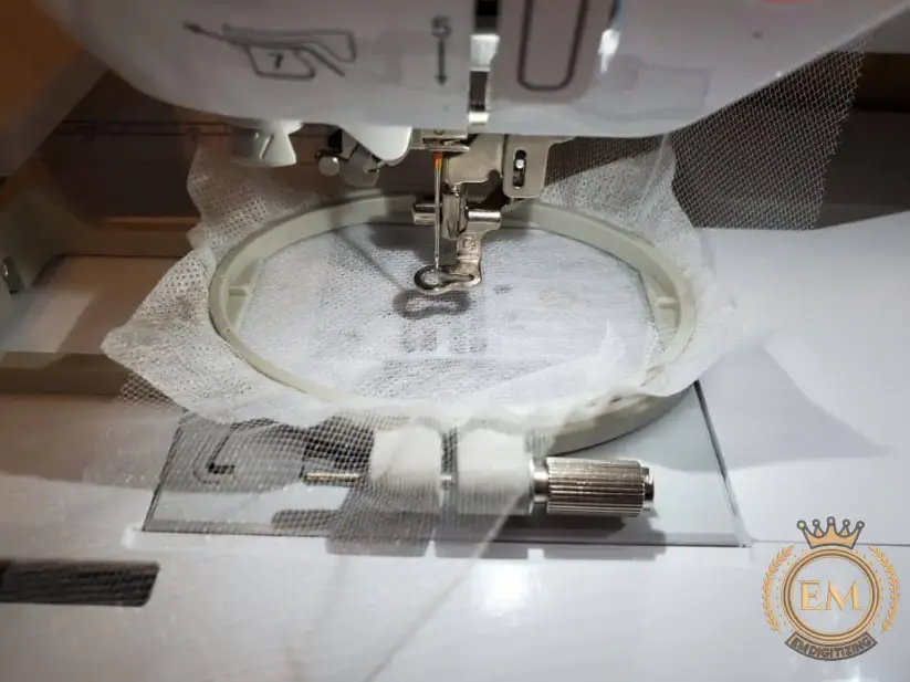 Embroider on Tulle