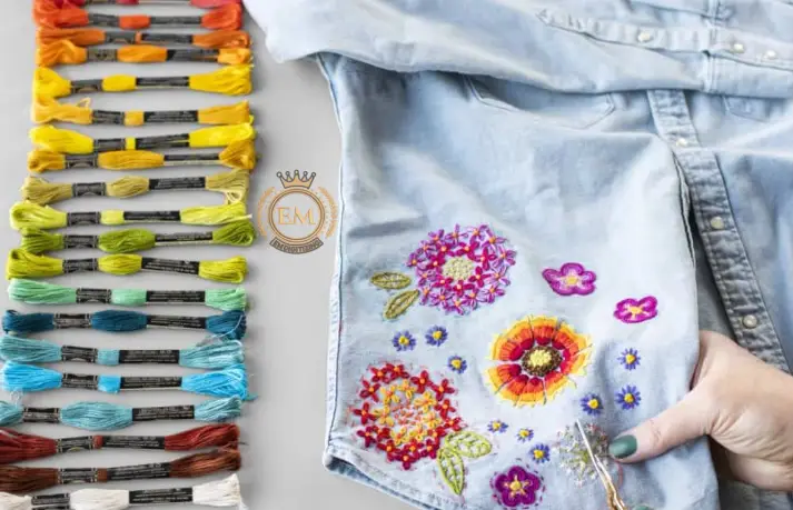What are the types of embroidered clothes?