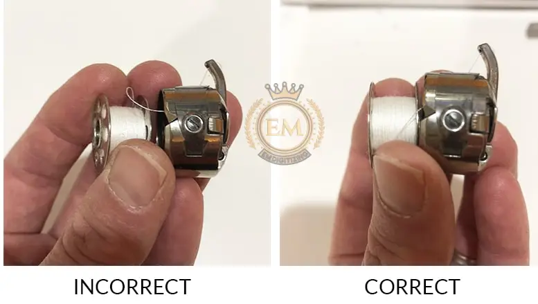 Wrong Orientation of your Bobbin