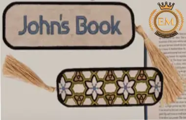 Tutorial completo para marcadores de bordado en el aro 12 Embroidery Bookmark