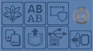 Five Built-In Embroidery Fonts