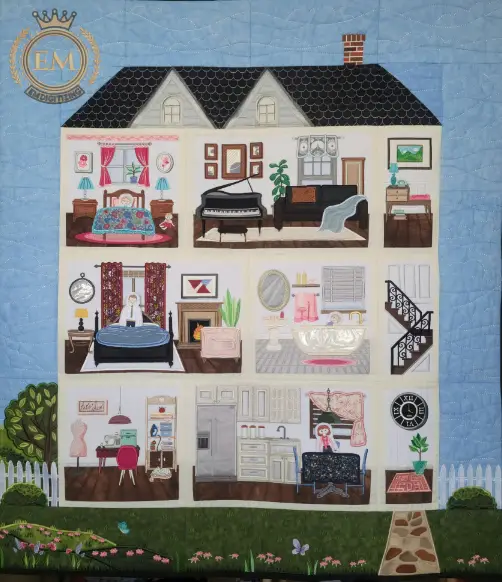 Come ricamare un'etichetta per quilta rEsercitazione completarial 10 Attaching an Embroidered Quilt Label