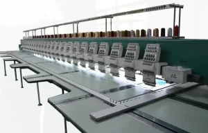 Flatbed embroidery machines