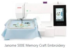 Janome 500E Memory Craft Embroidery Machine