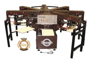 Brown Electra-Print Automatic Textile Printer