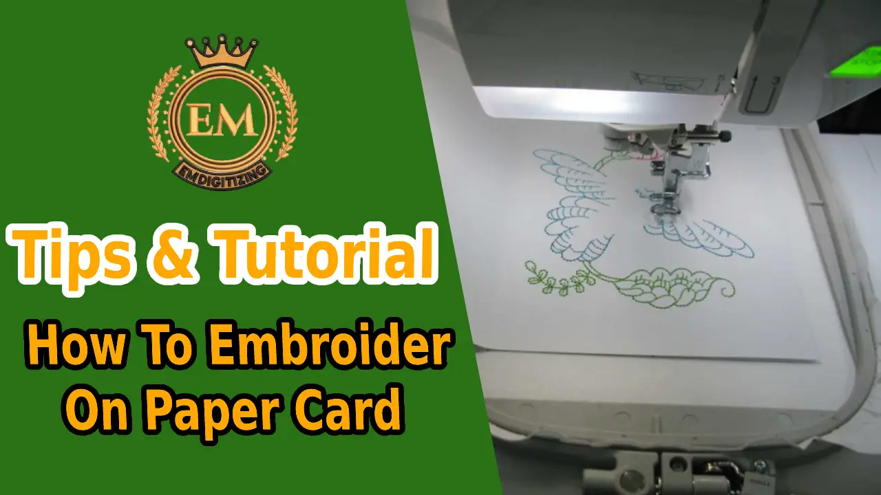 How To Embroider on Paper Card Tips & Tutorial