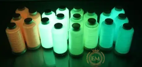 glow-in-the-dark embroidery thread