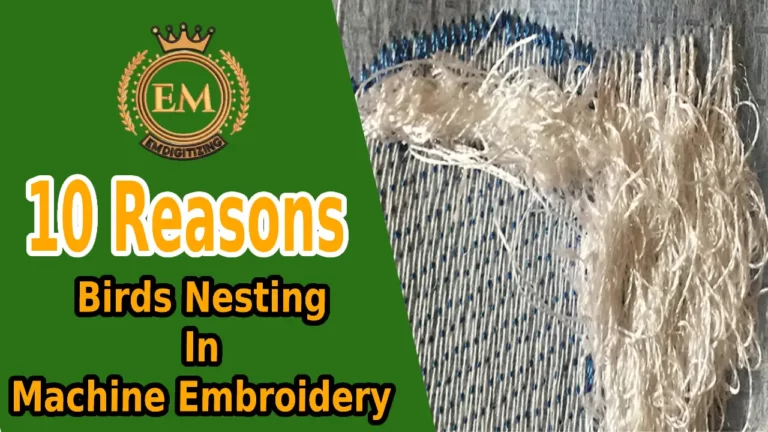10 Reasons for Birds Nesting In Machine Embroidery