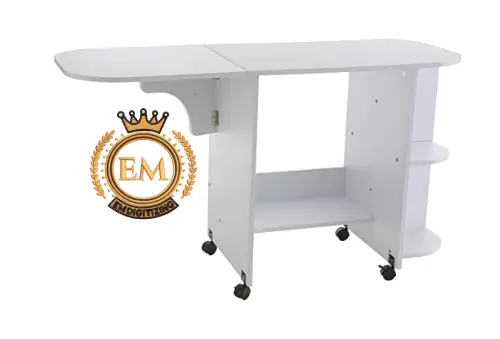 Southern Enterprises Expandable Rolling Embroidery Machine Table