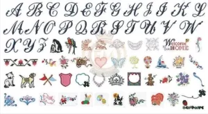 70 Built-In Embroidery Designs