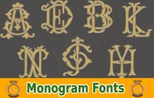 Monogramming Fonts