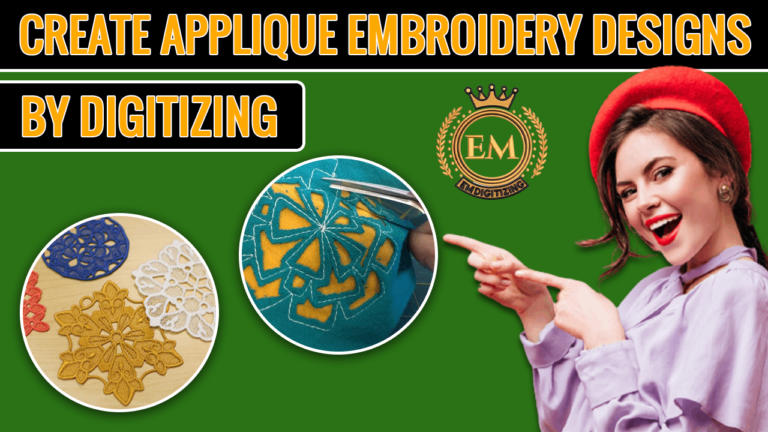 How To Applique Embroidery Designs By Digitizing