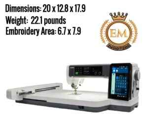 Janome Continental M17 Sewing And Embroidery Machine Specifications