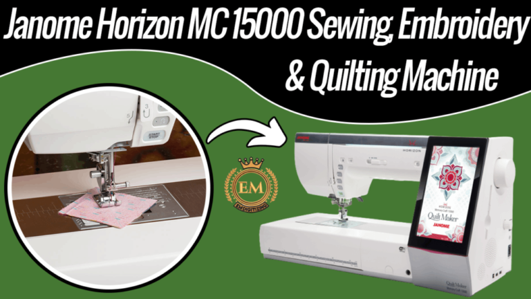 Janome Horizon MC 15000 Sewing, Embroidery and Quilting Machine