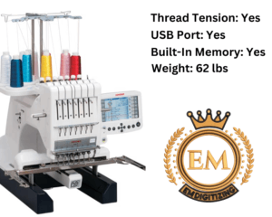 Janome MB-7 Seven-Needle Embroidery Machine Specifications