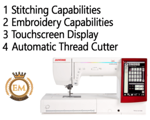 Janome Memory Craft 14000 Sewing and Embroidery Machine Key Features