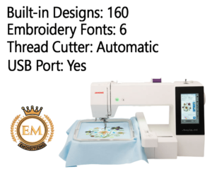 Janome Memory Craft 500E Embroidery Machine Specifications​