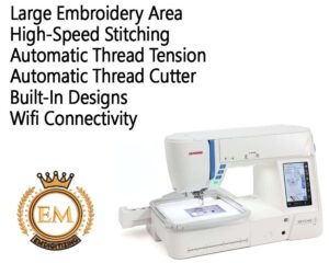 Janome Skyline S9 Embroidery Machine Features