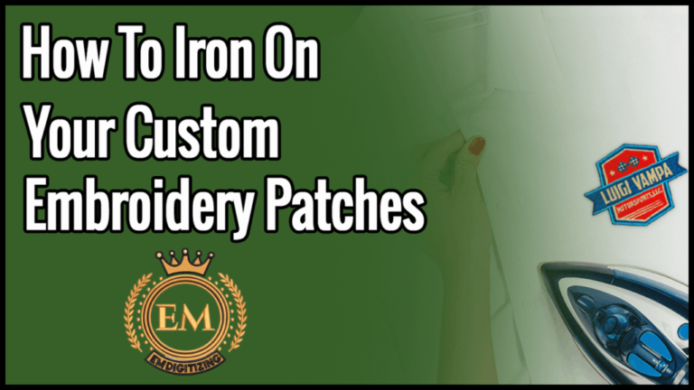 How To Iron On Your Custom Embroidery Patches