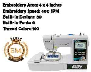 Specifications Of Brother SE630 Embroidery Machine