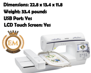 Brother NQ1600E Embroidery Machine Specifications