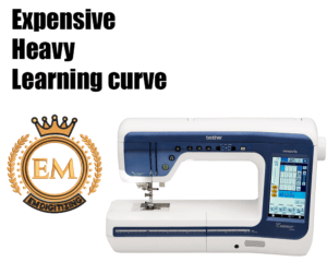 Essence Innov-Ìs VM5200 Sewing Embroidery And Quilting Machine Cons