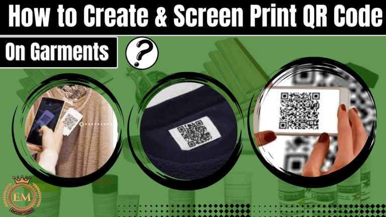 How To Create Screen Print QR Codes On Garments