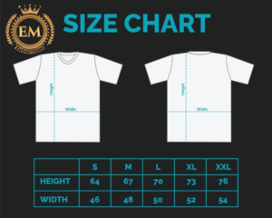 Adult Shirt Size Chart
