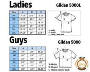 Gildan Size Chart