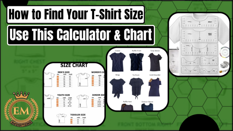 How to Find Your T-Shirt Size Use This Calculator & Chart